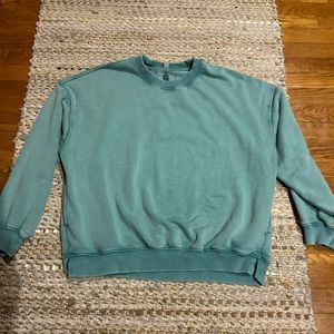Free People Sweatshirt in “Emerald Aura”